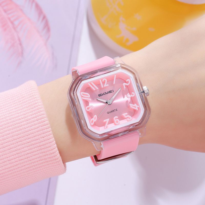 Reloj de cuarzo Moment Beauty Summer Jelly Color para mujeres y estudiantes, con correa de silicona, a la moda, para parejas_voghion.com