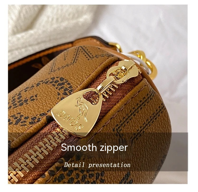 Neuer heißer Modetrend: Vielseitige, weiche Kissentasche mit Zylinderdruck für Damen mit einer Schultertasche und einer Umhängetasche_voghion.com