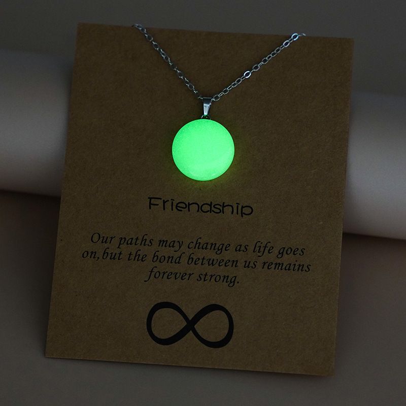 Pendant Arrow Water Drop Heart Cross Hollow Luminous Necklace For Women_voghion.com