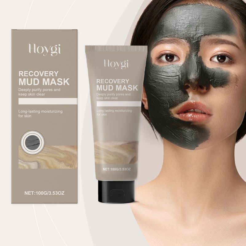 Hoygi Cleansing Mud Mask Gently Cleans Blackheads, Non-Greasy And Delicate Pores, Hydrates And Moisturizes The Facial Mask_voghion.com