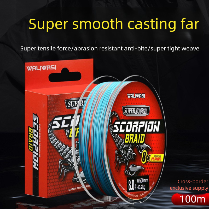 Main PE 100 m geflochtene 8-fach geflochtene Angelschnur mit superstarker Spannung_voghion.com
