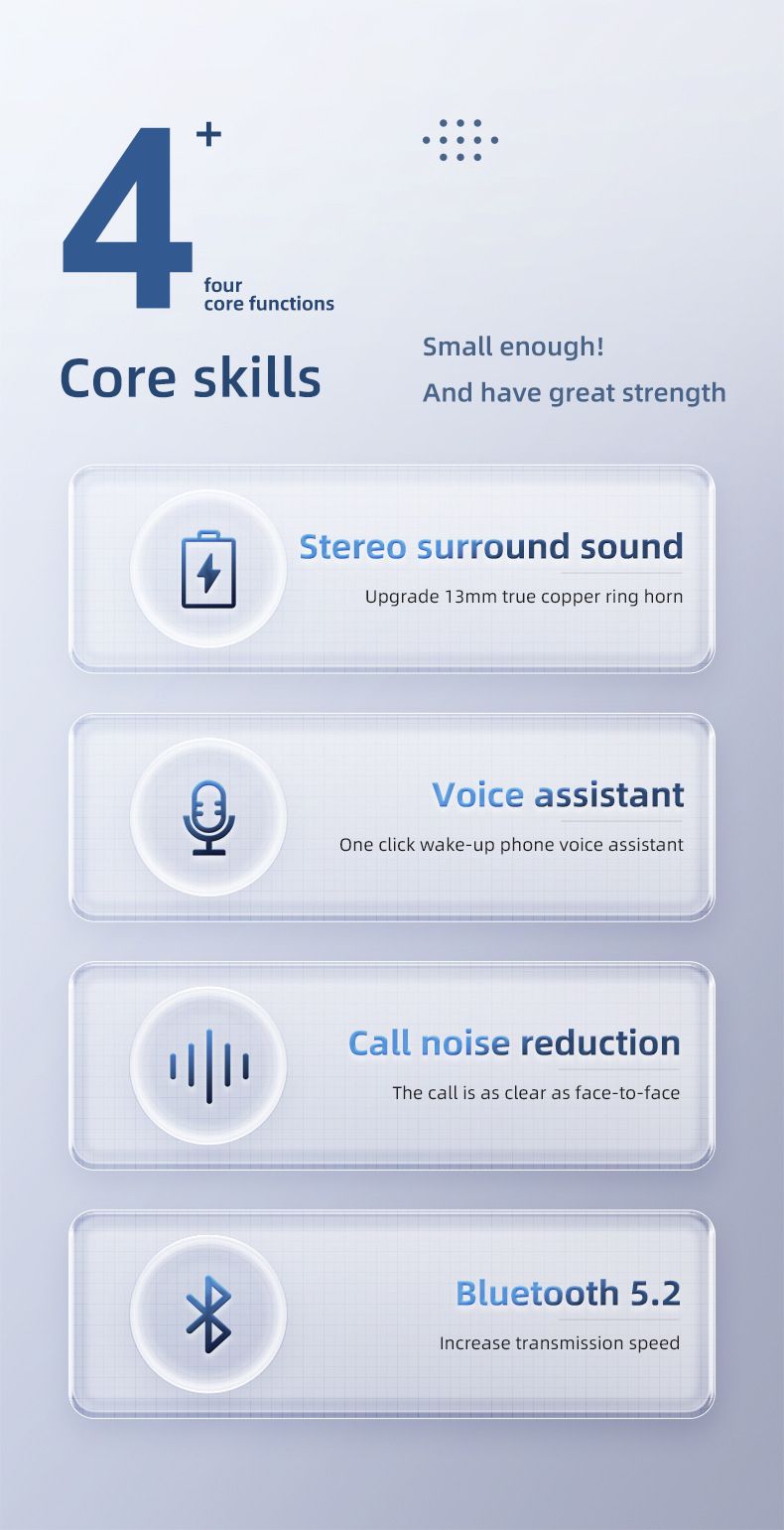 True wireless Bluetooth Headphones YYK-590 Semi-in-ear headphones TWS call noise reduction ultra-long endurance_voghion.com