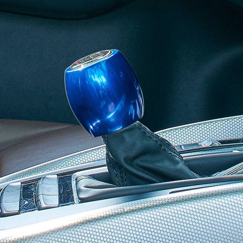 Alumínio MT Manual Carro Levante Reversa Shift Knob 5 6 Velocidade Engrenagem Adesivo Alavanca Shifter Bola_voghion.com