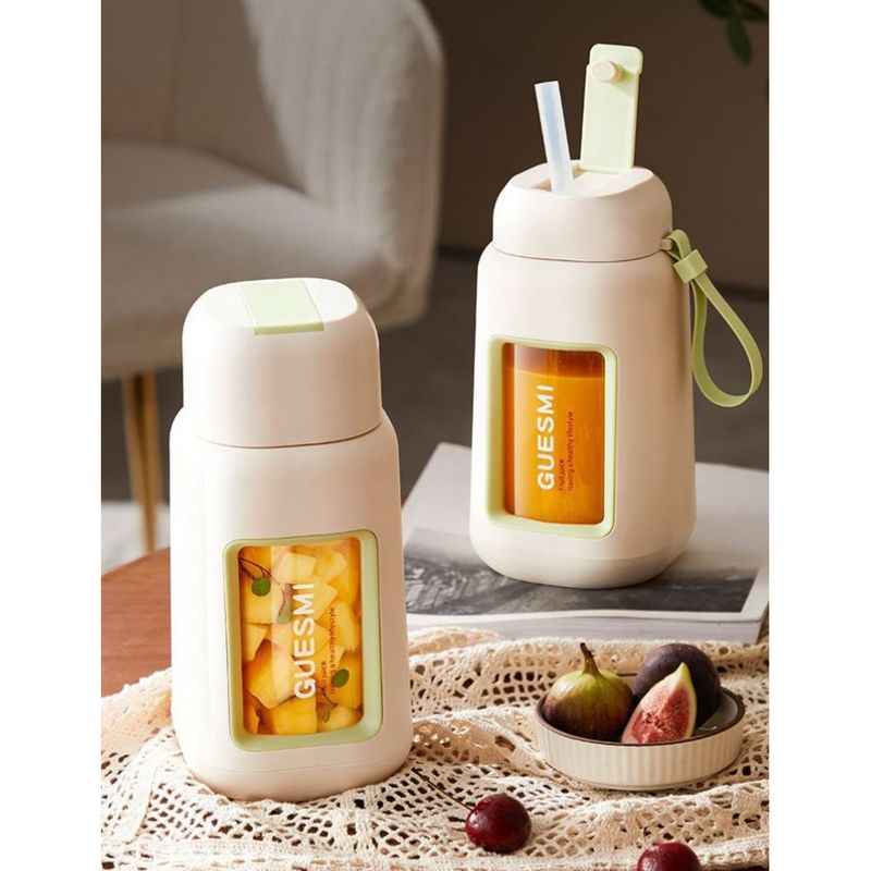 Jiemii Portable Small Glass For Home Use, Multi-Functional Fruit Juicer With Wireless Charging And Rechargeable Battery,_voghion.com