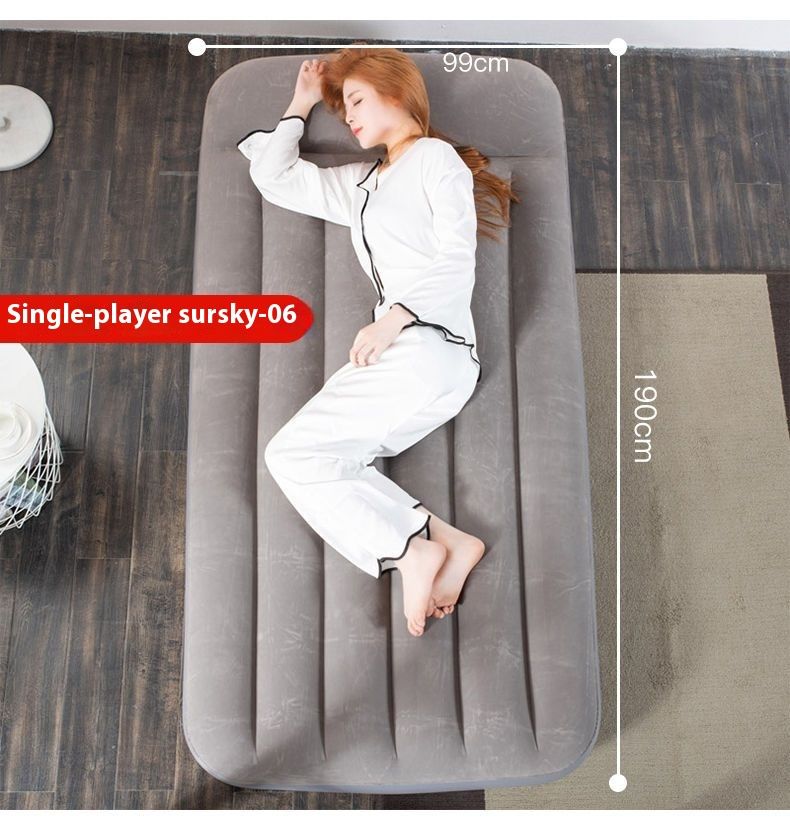 Outdoor Air Double Household Large Single Folding Mattress Inflatable Pad Simple Portable Bed_voghion.com