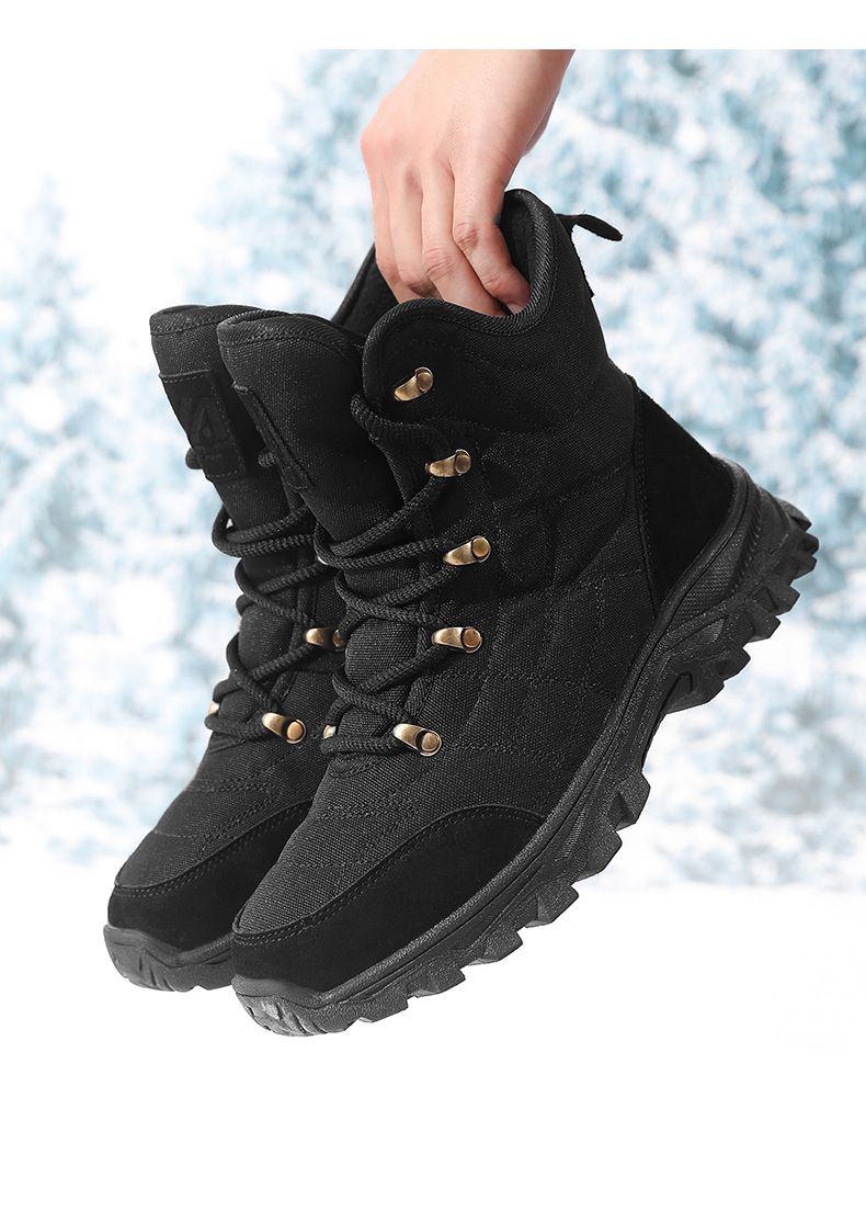 Stivali da neve da trekking spessi in cotone per esterni 2025, eleganti e versatili_voghion.com