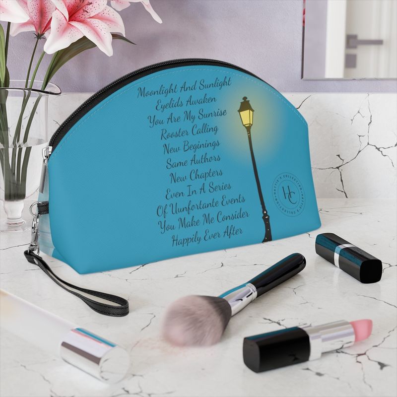 Blue Fresh Series Einfache Make-up-Lippenstift-Aufbewahrung Tragbare, vielseitige Alltagstasche für Frauen_voghion.com