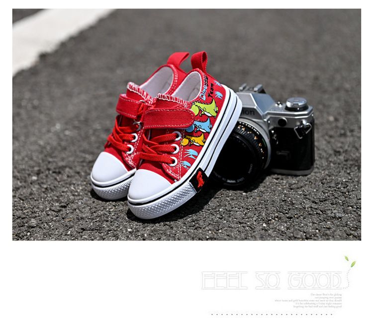 Scarpe basse casual per bambini in tela per ragazzi e ragazze in tela per bambini, sneakers singole traspiranti primaverili e autunnali_voghion.com