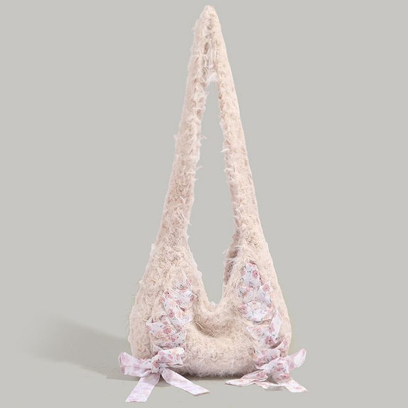 Süße Clutch im Ballettstil für Mädchen, exquisite Schultertasche aus Plüsch_voghion.com