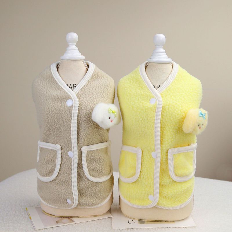 Autunno/Inverno Cane Teddy Gatto Animale Domestico Inverno Nuovo 23 Cartone Animato Coniglio Vestiti di Velluto_voghion.com