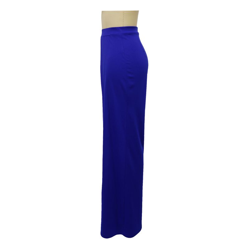 Damenbekleidung, drapiert, locker, schmal, weites Bein, einfarbig, gerader Stil, modische Freizeithose_voghion.com