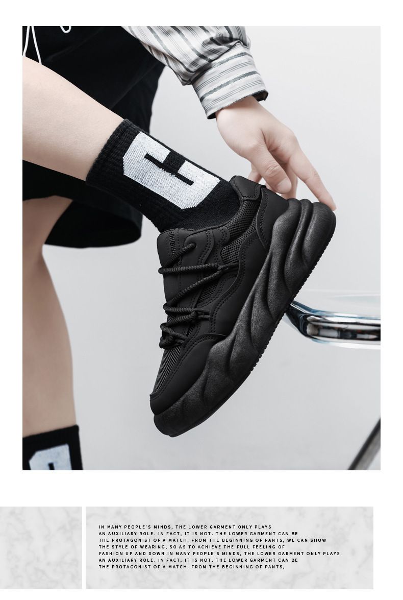 2024-es új, niche dizájnú kenyér alakú, alkalmi, új apuka méretű, kis fehér, internetes híres, divatos márkájú férfi cipő_voghion.com