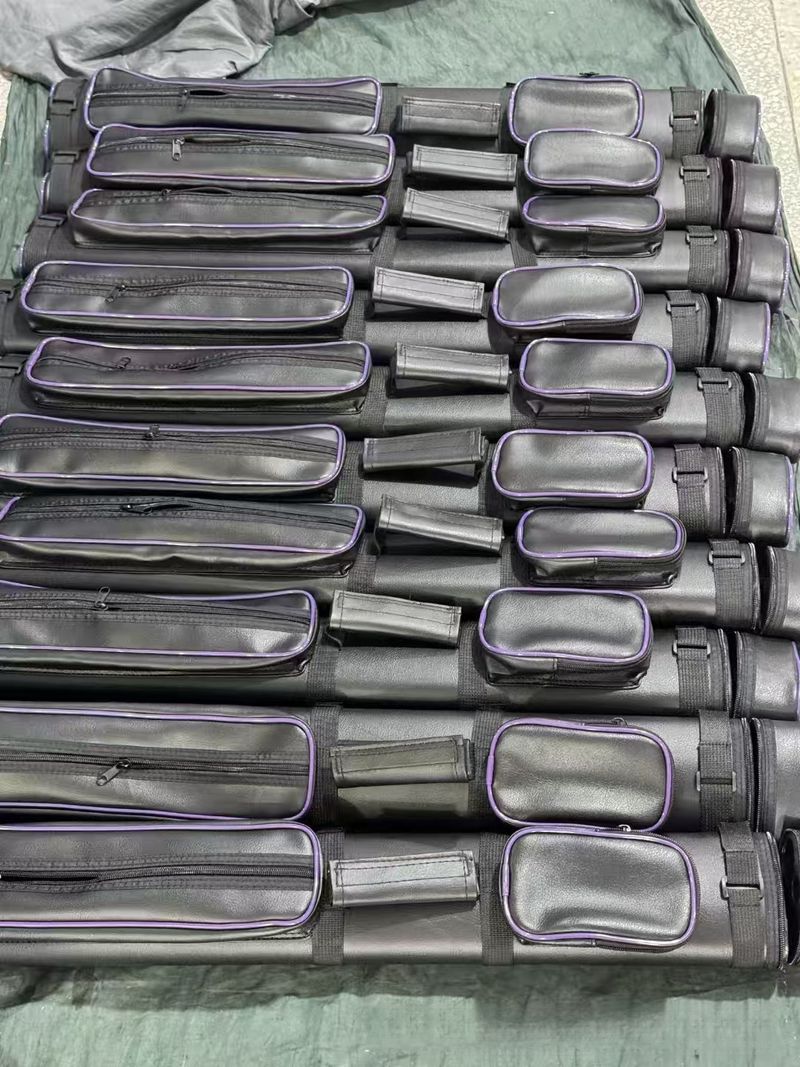 1/2 Nine Ball Split Storage Oval/Square 4-Hole Foam/Plastic Billiard Cue Case_voghion.com