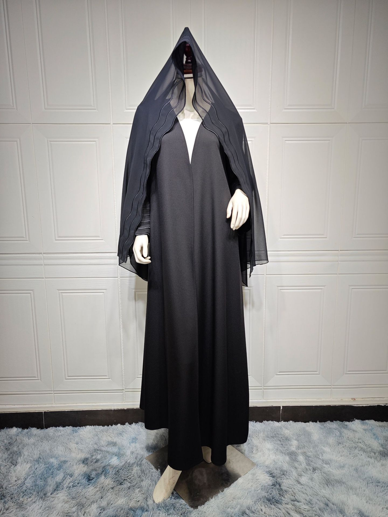 Îmbrăcăminte de damă Jachetă rafinată brodata cu turban două piese_voghion.com