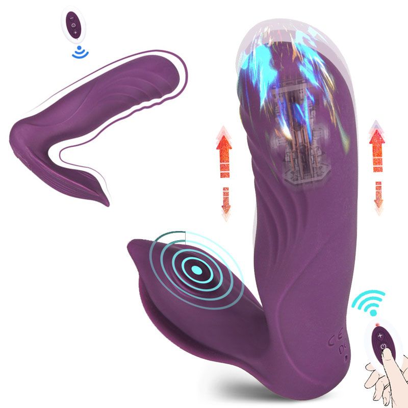 Gode vibrateur Vasana à petite portée, télescopique, L, stimulateur du point G, stimulation du clitoris, culotte portable_voghion.com
