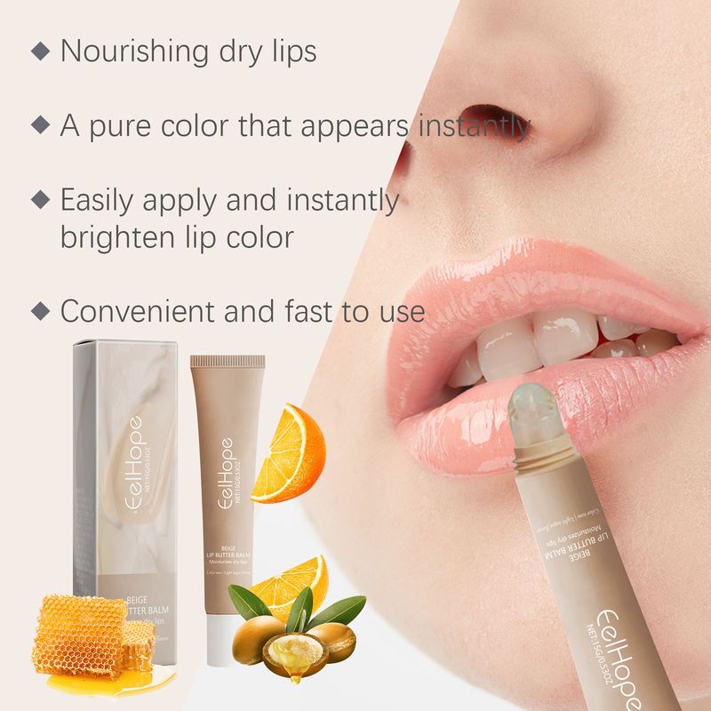 Moisturizing Moisturizing Beige Lip Balm, Nourishing Moisturizing Water Locking Lip Skin Moisturizing Care_voghion.com