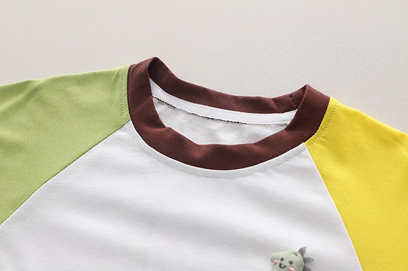 2024 Summer New Product for Boys Girls 0-4 Years Old Comfortable and Cute Casual Round Neck Short Sleeve Set 2_voghion.com