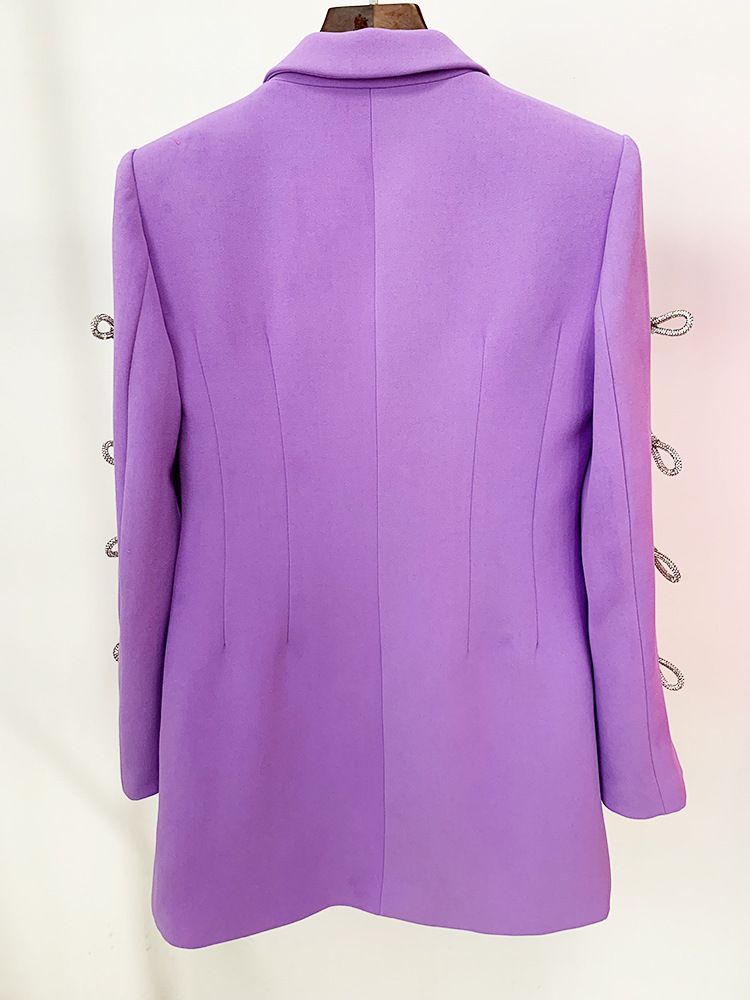 Gonna da donna con design temperamento, maniche cave, fiocco di diamanti, perle_voghion.com