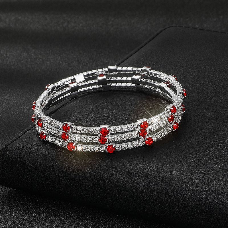 Braut Volldiamant Open Internet Celebrity Live Sexy Crystal Neues 3-reihiges Wickelarmband mit Strass_voghion.com