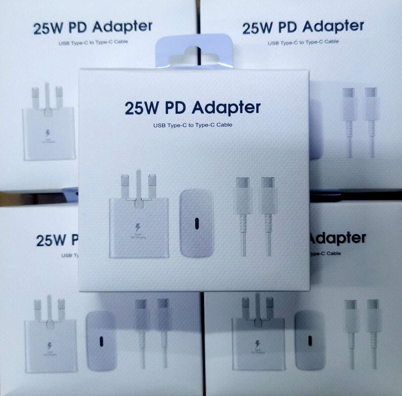 25W Super Fast Type C Charger Plug/Cable For Samsung S25 S24 S20 S22 A15 A55 A25_voghion.com