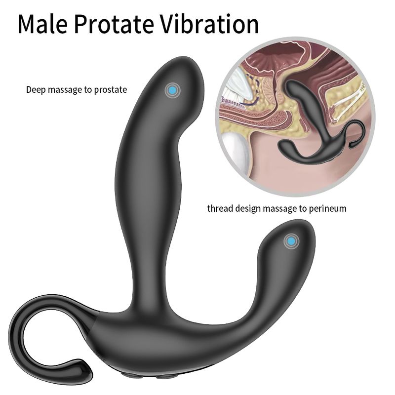 Anal Plug Vibration Prostate Stimulation 10 Frequency Butt Insertion Massager_voghion.com
