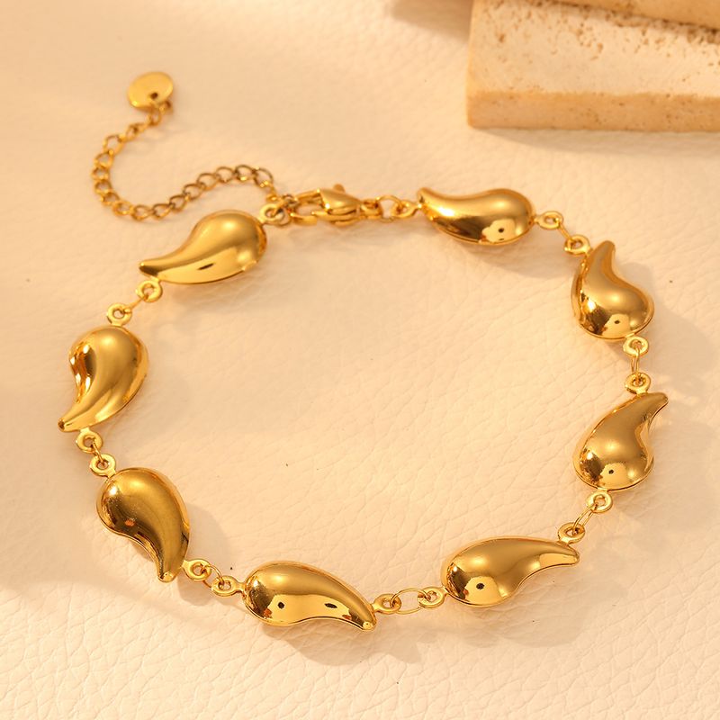 Titan Stahl Minimalist Nische Geometrische Kreis Für Frauen Kalten Stil Shell Kreuz Glatte Hohl Armband Schmuck_voghion.com