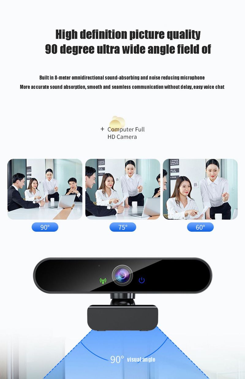 4K USB Webcams With Microphone Autofocus 2K Camera For PC Computer Laptop Live Streaming 1080P Webcam For Video Calling_voghion.com