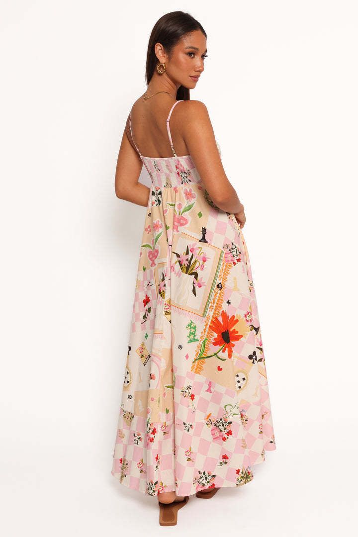 S32297 Flower Positioning Printed Strap Bag Women's Dress_voghion.com