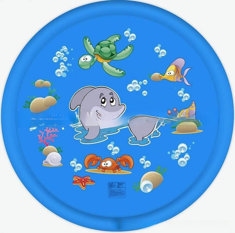 Home PVC Outdoor Grass Children's Play Alphabet Water Spray Mat_voghion.com