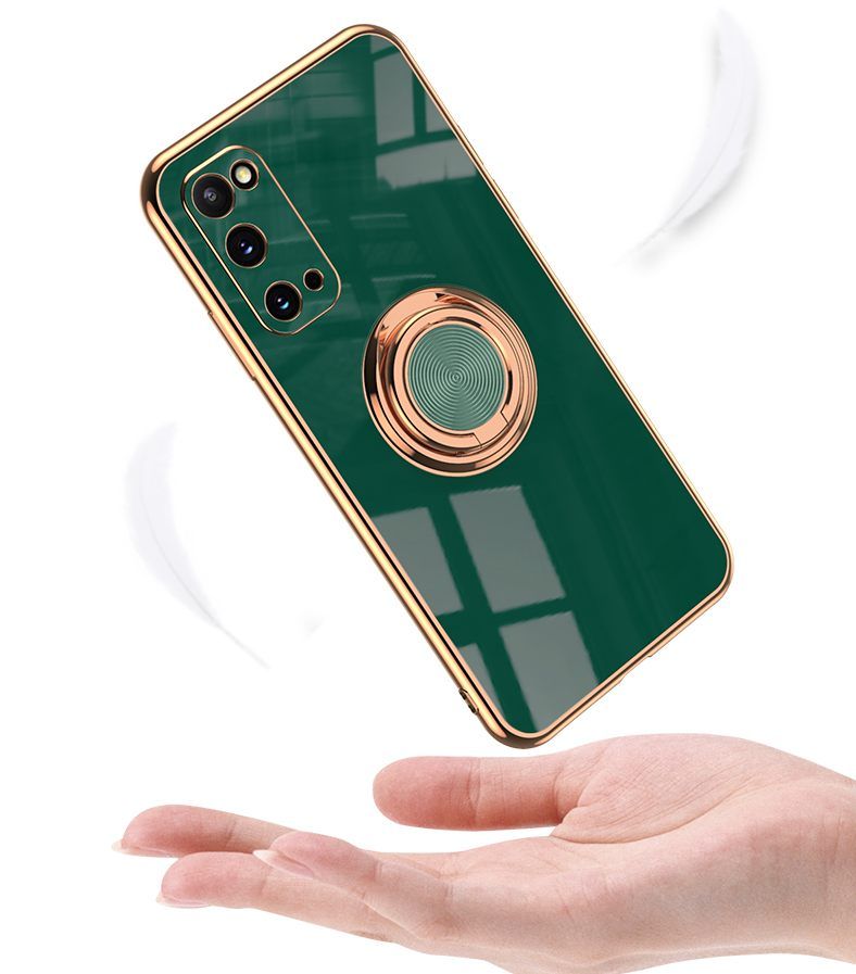 6D prevlečen ovitek za Samsung Galaxy S23 S22 Ultra S21 Plus Note 20 S20 FE A54 obroč, stojalo, avto nosilec, odporen proti udarcem_voghion.com