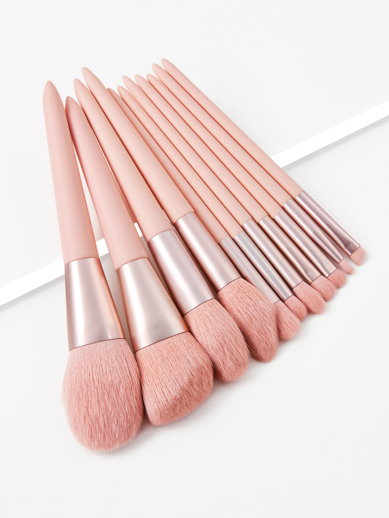 Set di pennelli per trucco Feizixiao da 11 pezzi, set di strumenti rosa GUJHUI_voghion.com
