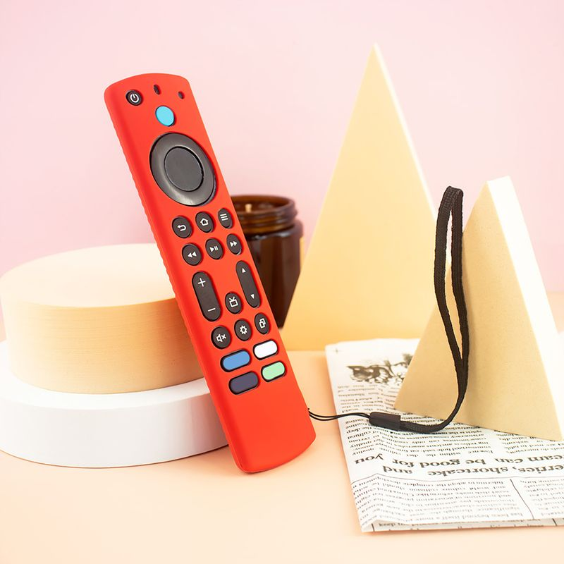 Xinweiqing Protective Case All-inclusive Soft Silicone Control Cover Replacement for Frie TV Alexa Voice Remote_voghion.com