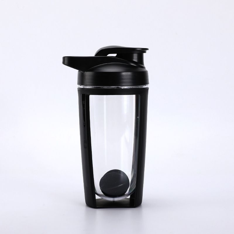 500 ml nešiojamas dvigubo sluoksnio plastikinis kokteilio puodelis su mastelio pieno kokteilio baltymų milteliais, fitneso sporto dovanų vandens puodelis_voghion.com