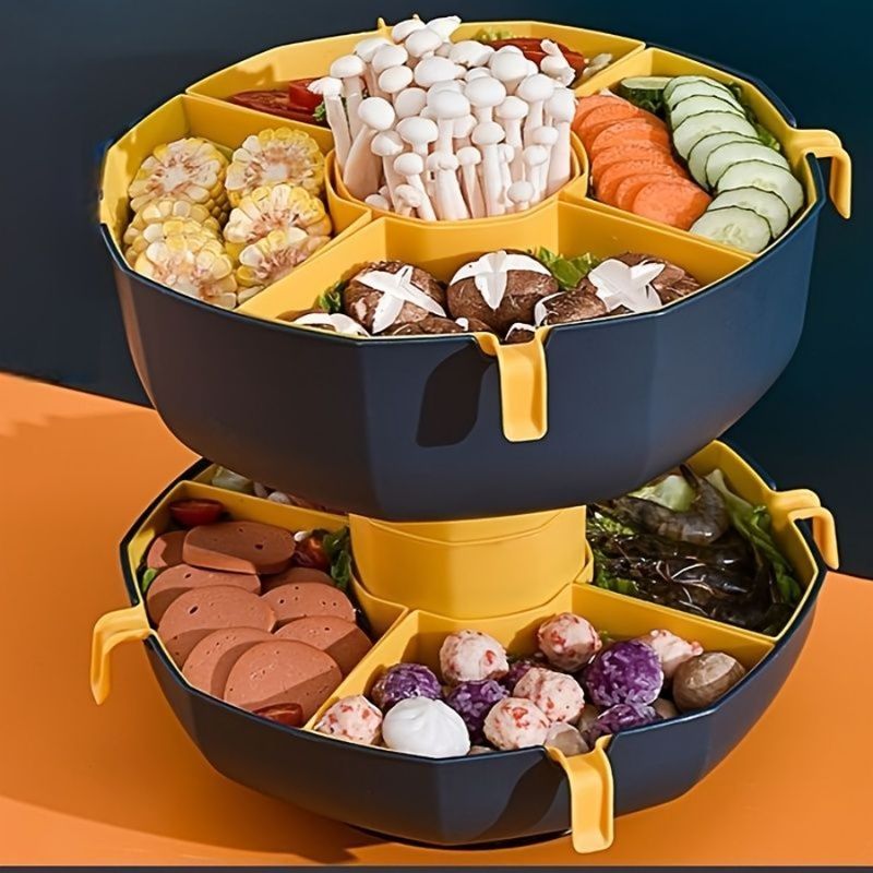 Doppio cestello rotante per lavabo con scarico da 1 pezzo_voghion.com