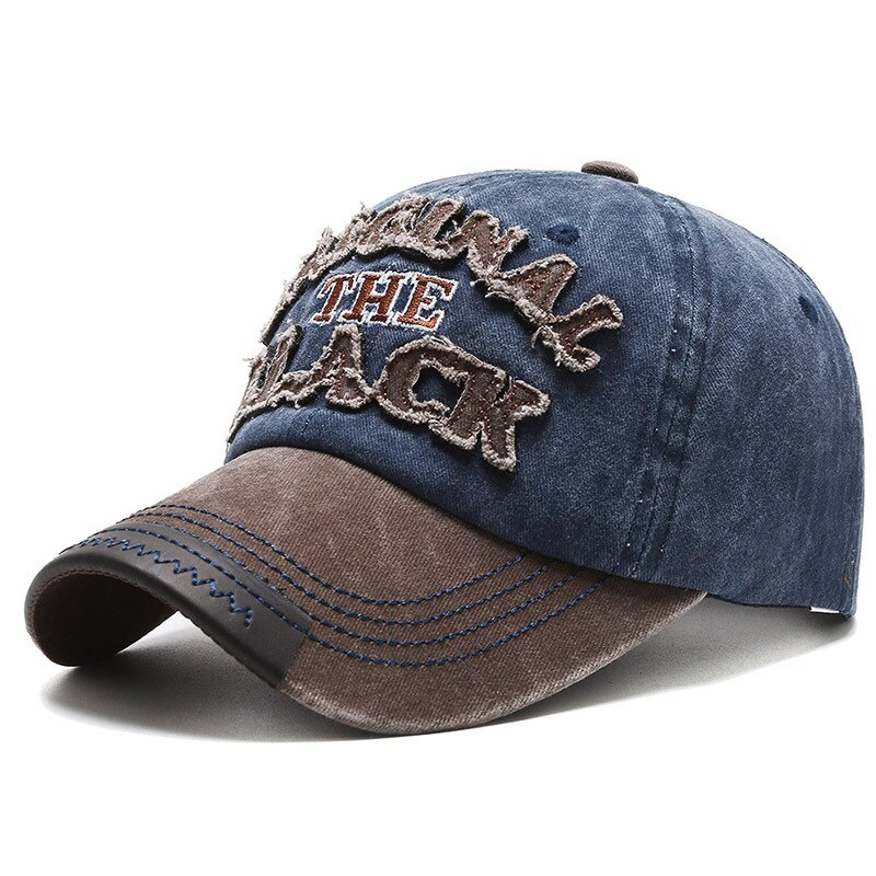 Pomlad/poletje Retro črkovne vezenine Baseball kape Moški Ženske Bombažna nastavljiva priložnostna kapa Hip Hop Streetwear Sončni klobuki_voghion.com