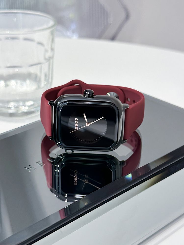 TimeMei Junior High School Student Sports Waterproof Silicone Tape Watch Cross Border Multi Functional Dual Time Square Electronic Watch_voghion.com