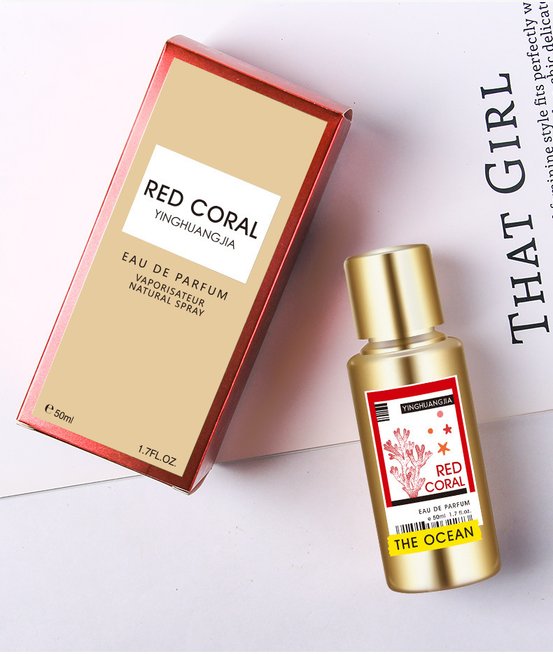 2024 Nowe Perfumy Coral Men's Test Tube Neutral Perfume Pilot Długotrwały Zapach 50ml Kwiatowy Ton_voghion.com