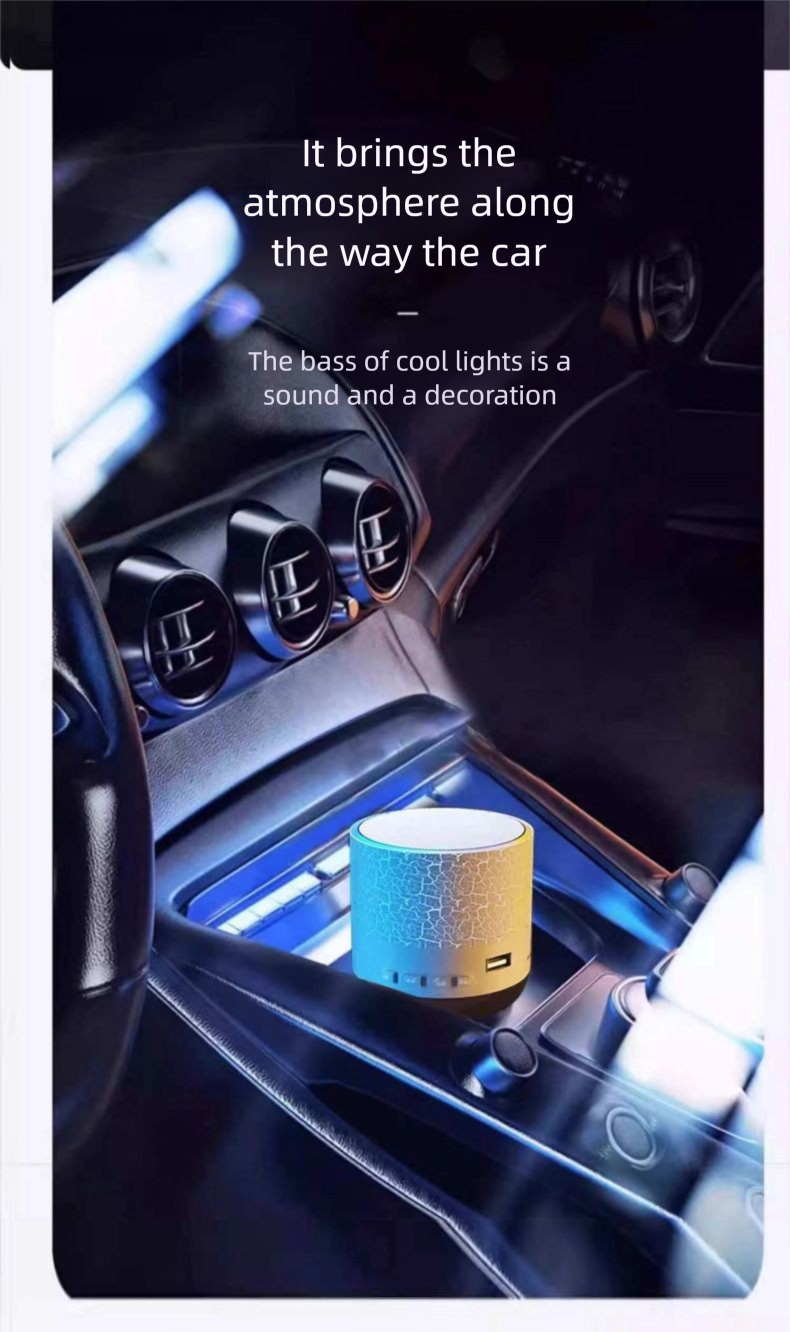 A9 Mini Crack Bluetooth Outdoor Portable Student Dormitory Subwoofer Wireless Small Speaker_voghion.com