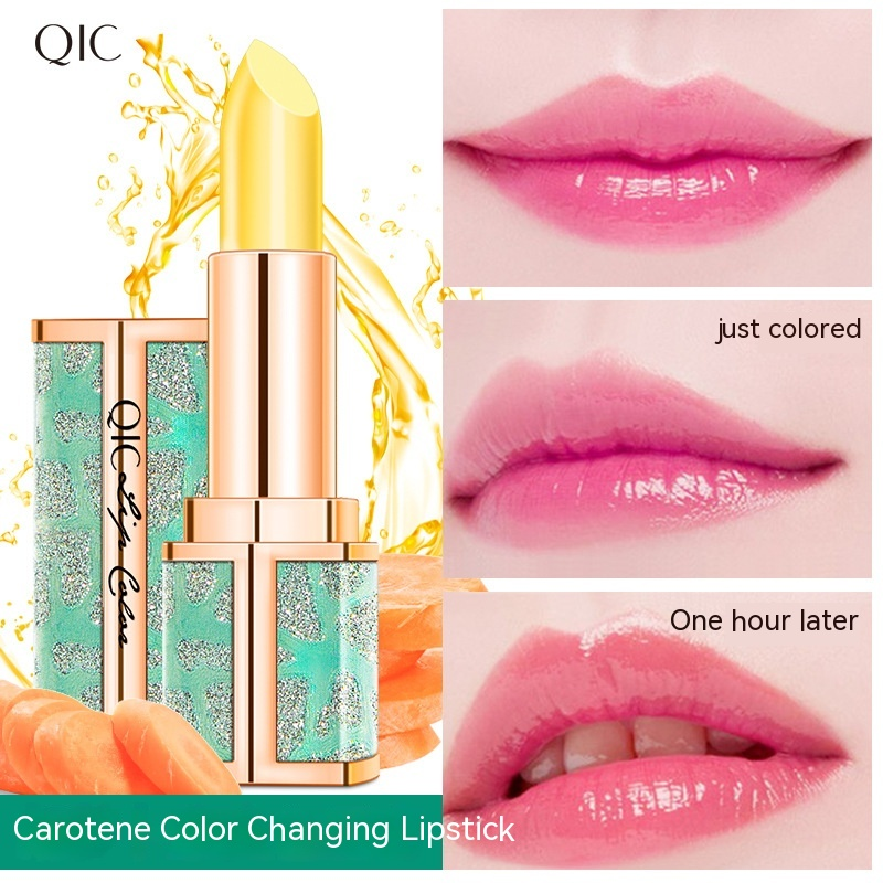 QIC carotene cosmetici trucco proiettile colore idratante rossetto che cambia temperatura_voghion.com