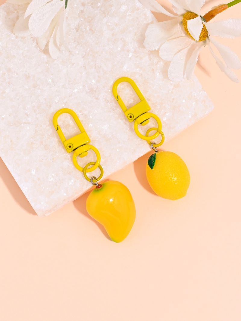 Erdbeere Traube Banane Mango Zitrone Schlüsselanhänger Simulation Obst Tasche Telefon Fall CCD Kamera Anhänger_voghion.com