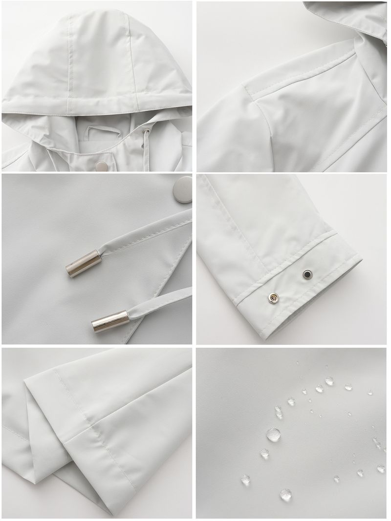 Autumn Winter New Water-Resistant Hooded Women's Casual Long Loose Plus Size Outdoor Trench Coat Versatile_voghion.com