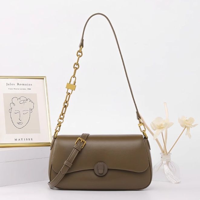 Genuine leather 2024 new spring/summer women's armpit bag, high-end and niche design, single shoulder crossbody bag_voghion.com