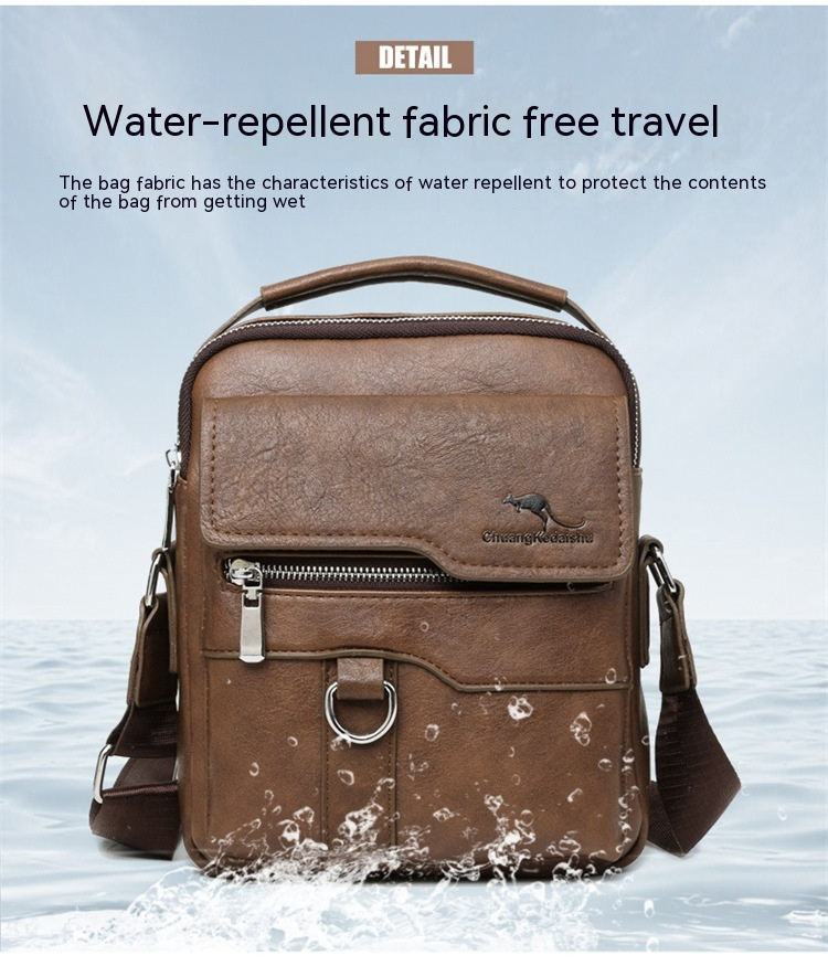 Crossbodytas voor herenschoudertas Retro verticaal draagbaar Zakelijk Herentas Informeel Dagelijks woon-werkverkeer Herentas Schoudertas_voghion.com