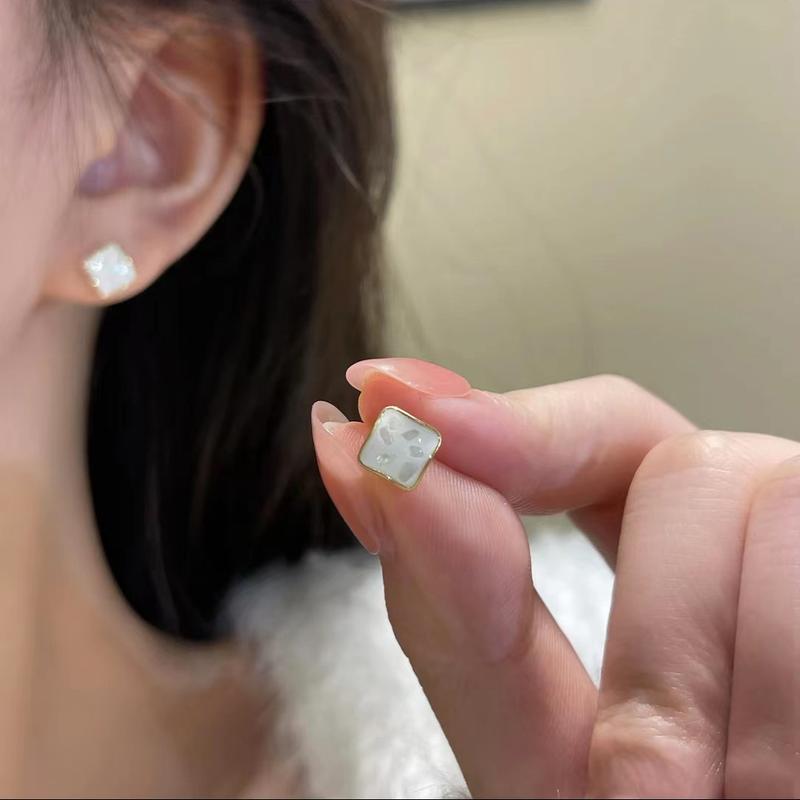 Cercei pătrați pentru femei, simpli, rafinați, versatili, de înaltă calitate, cercei ușori de lux, cercei la modă pentru femei din 2023_voghion.com