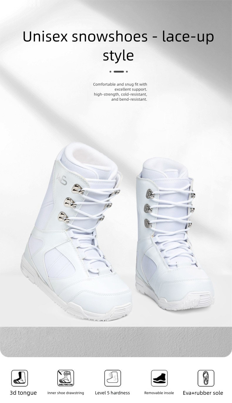 WS Equipment Ski All-Terrain Boots Women Adult Men Couple Style Snowboard Shoes_voghion.com