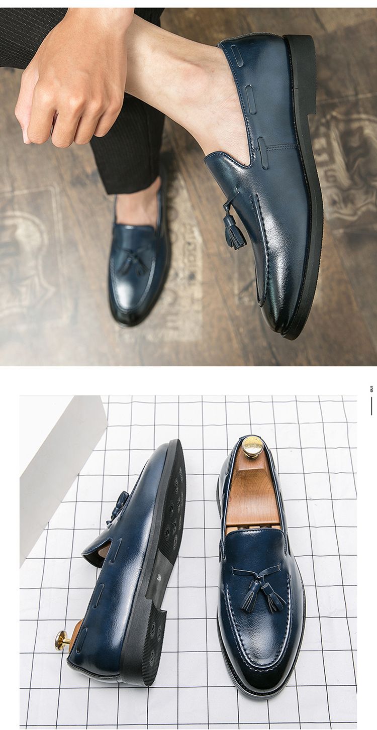 Cross-border Large Size 46 Summer New Men's Casual Fashion Tassel Small Leather Shoes_voghion.com