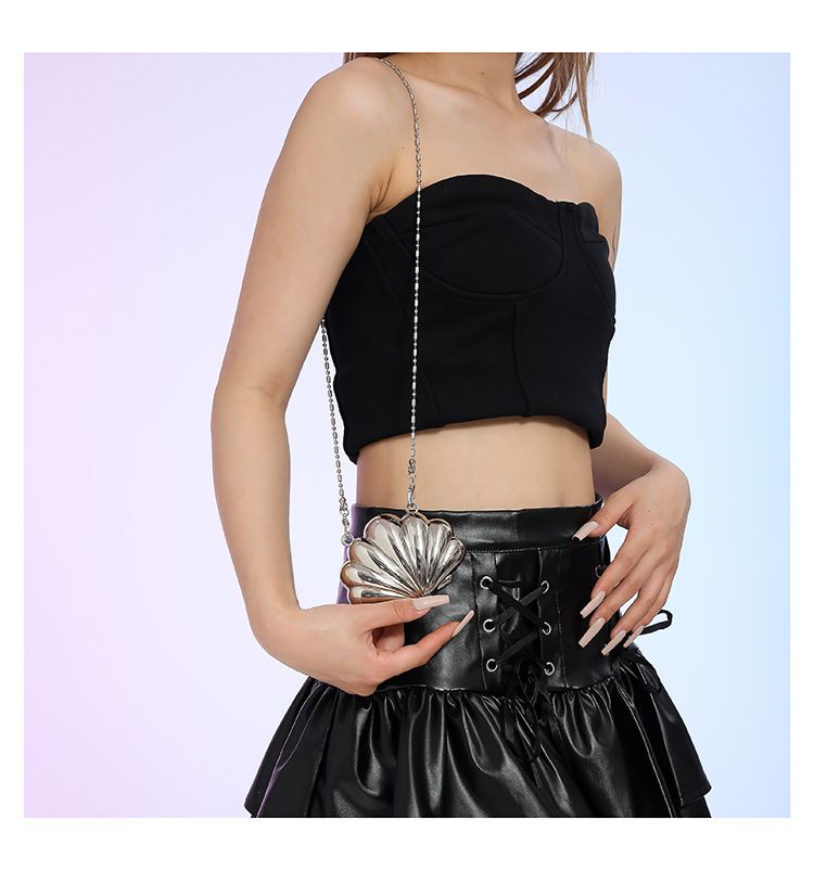 Korean version niche shell 2024 summer new chain mini cute shoulder versatile women's crossbody bag_voghion.com