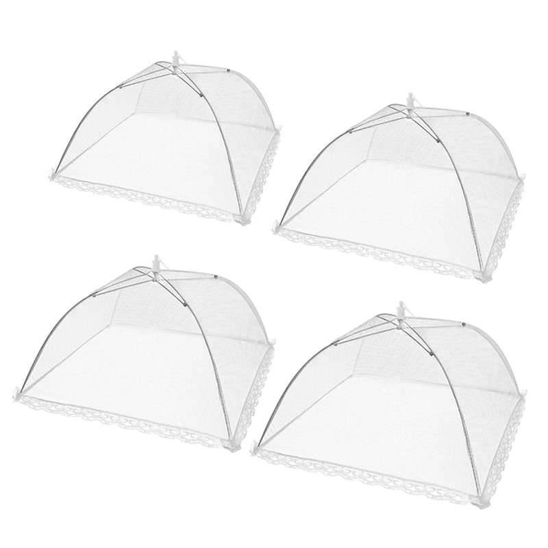1Pc Convenient And Useful Food Covers Umbrella Style Anti Fly Mosquito Meal Cover Table Mesh Food Cover Kitchen Cooking Tools_voghion.com