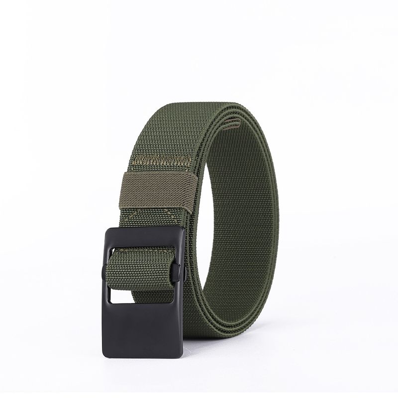 Woven Elastic Belts For Men & Women - Decorative Pin Buckle, Casual & Versatile Style_voghion.com