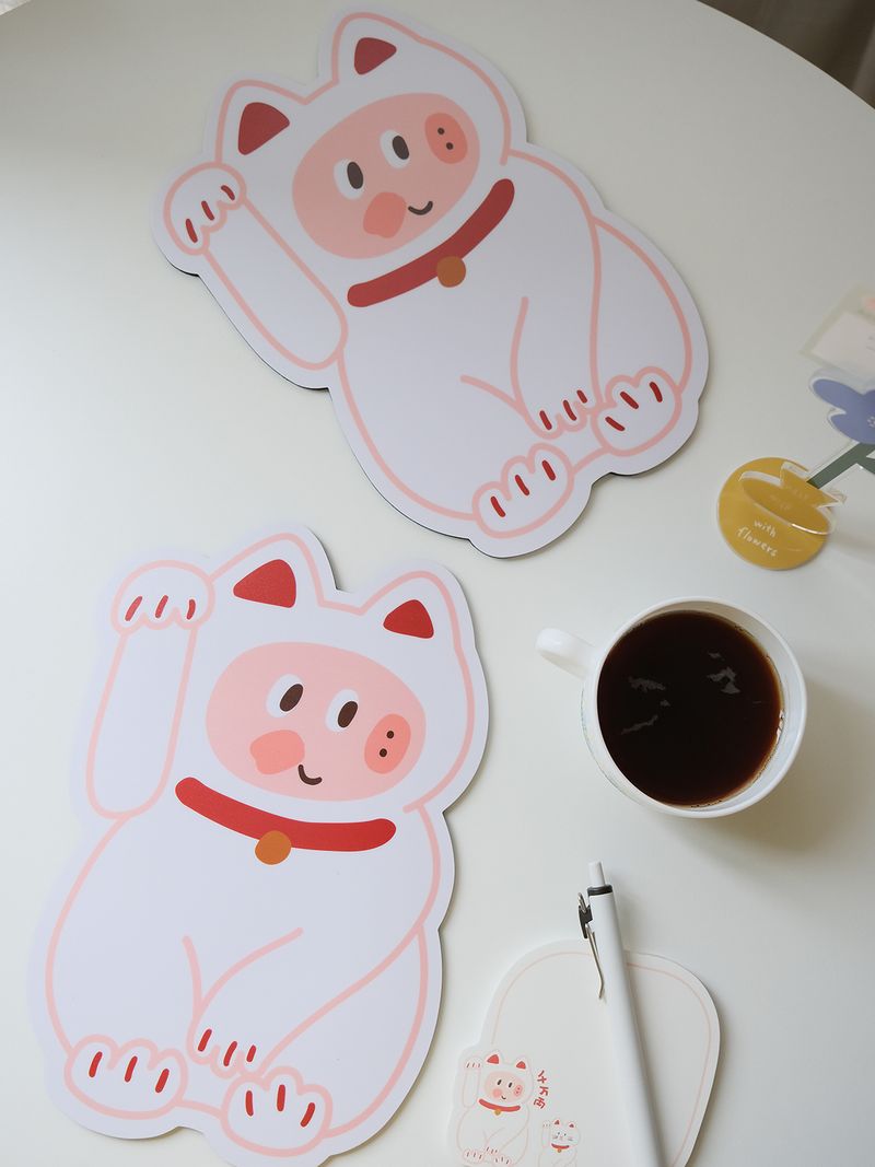 Unbeatable Quality Jobbo Bring In Wealth And Treasure Pig Mouse Pad Ins Cute Girl Cartoon Original Design Computer Office Learning Gift_voghion.com
